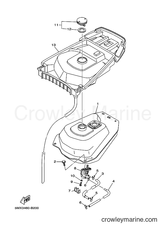 2003 Scooter AT115 - AT115 (5MX3) [010] - FUEL TANK