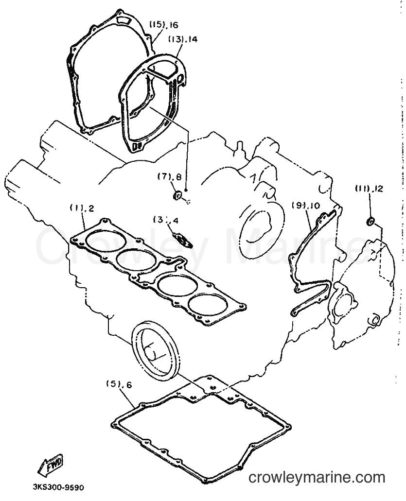 Yamaha Motors FZ750 (3KT2) [999] - ALTERNATE FOR ENGINE