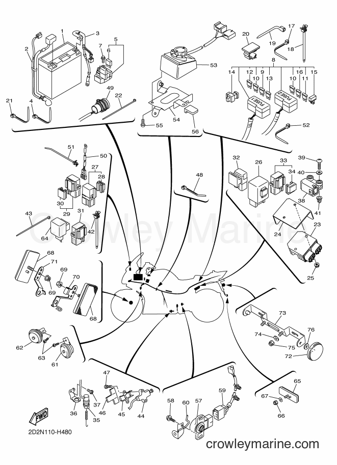 2009 Sport Bike FJR1300AS - FJR1300AS (2D2R) [010] - ELECTRICAL 2