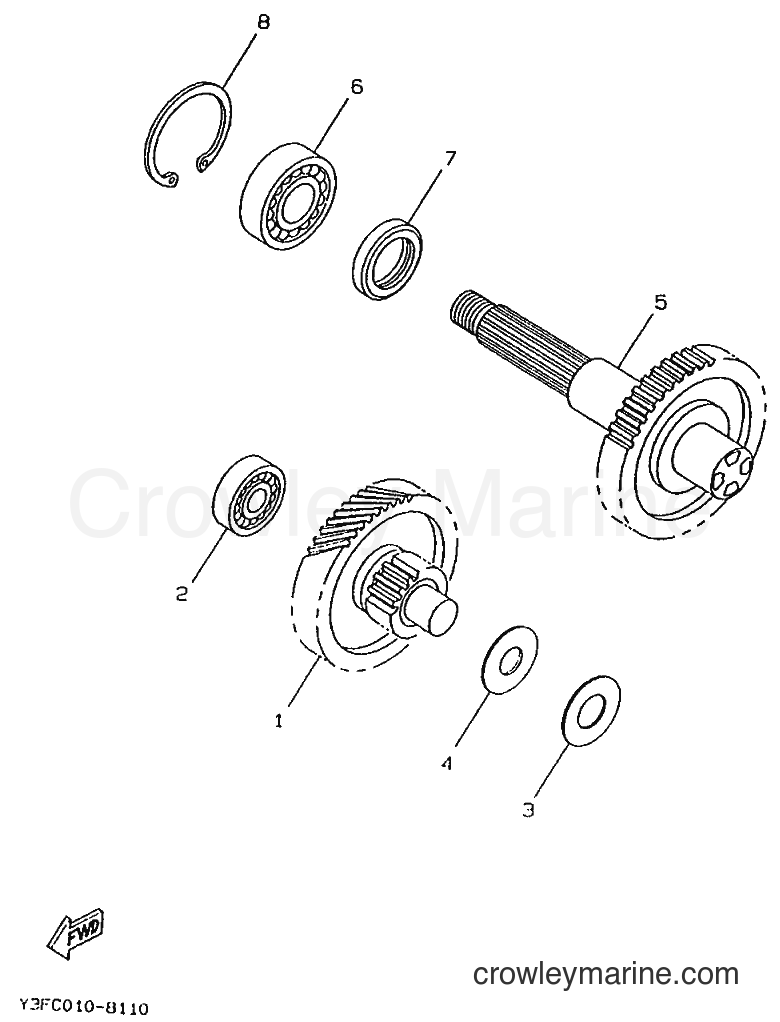 1995 Scooter CW50R - CW50R (4SX1) [999] - TRANSMISSION