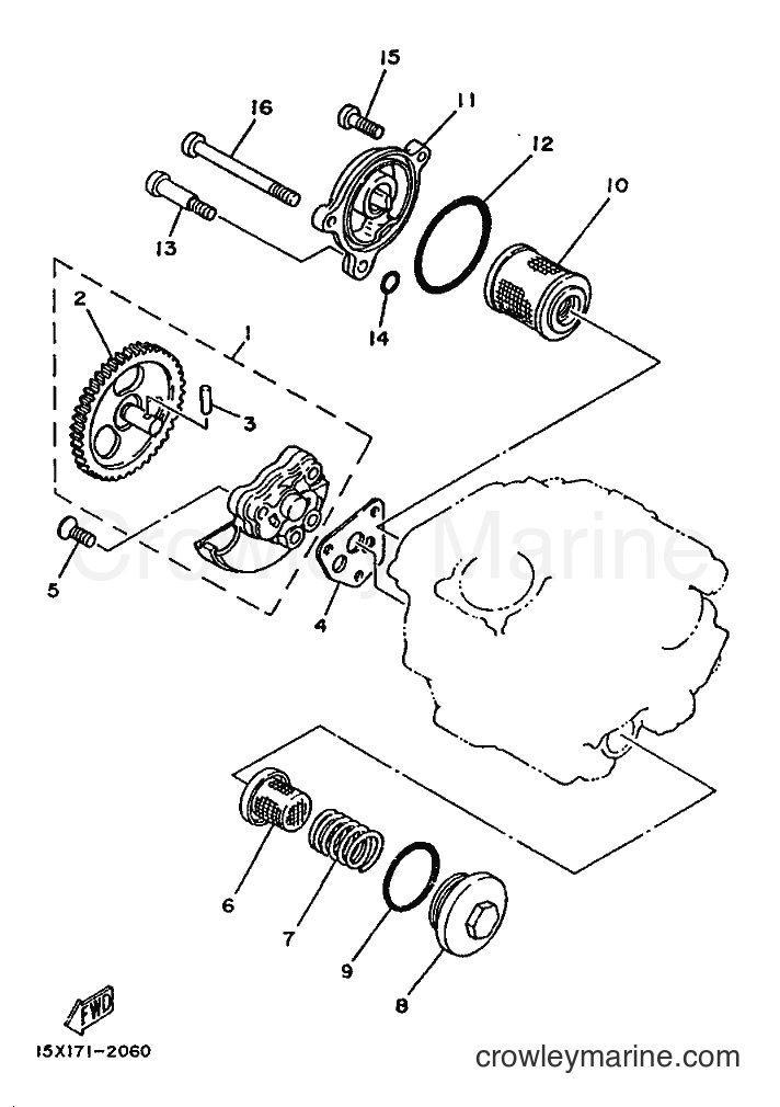 Yamaha Motors XT125 (2YE1) [99A] - OIL PUMP