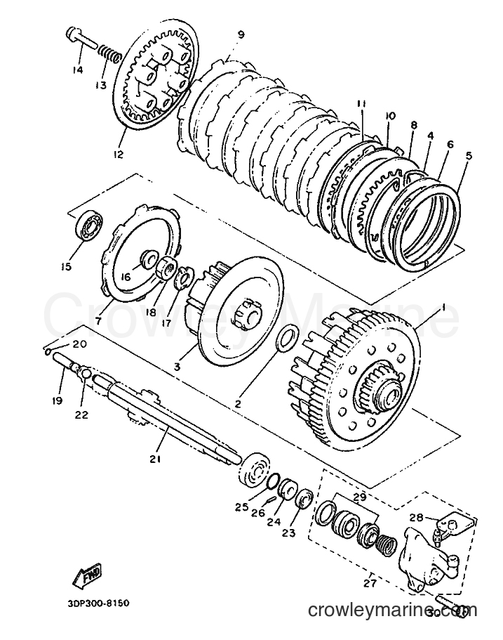 Yamaha Motors XVZ12TD (3DP1) [999] - CLUTCH