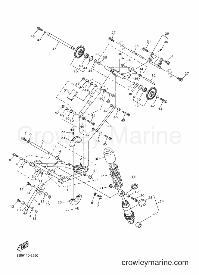 2017 Snowmobile SRS10XS53 - SRS10XS53 (8MG1) [010] - TRACK SUSPENSION 2