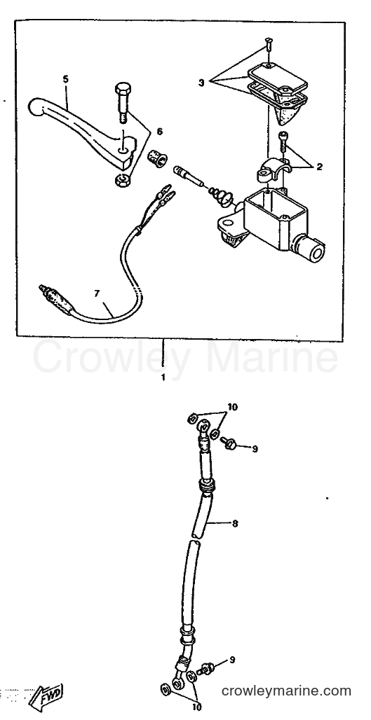 1996 Scooter CW50RSX - CW50RSX (4YC1) [999] - FRONT MASTER CYLINDER