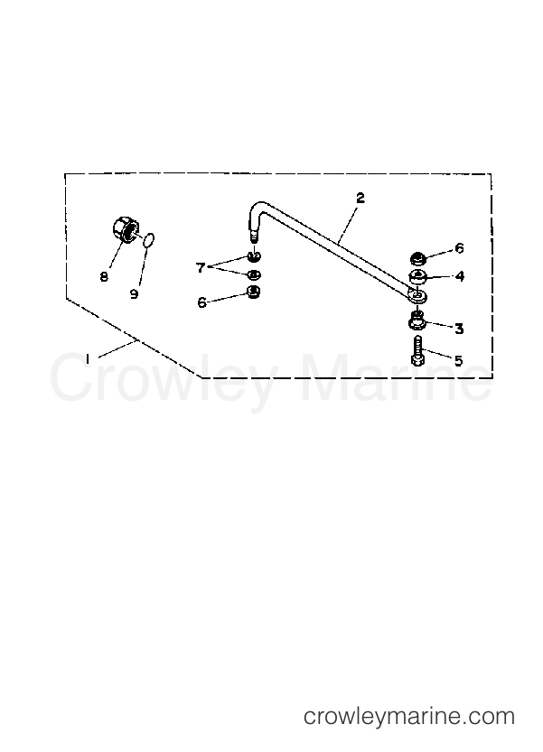 Yamaha Motors 115TXRP - STEERING GUIDE ATTACHMENT