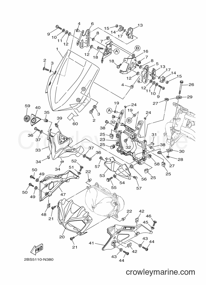 2014 Dirt Bike XT1200Z - XT1200Z (2BS6) [010] - WINDSHIELD