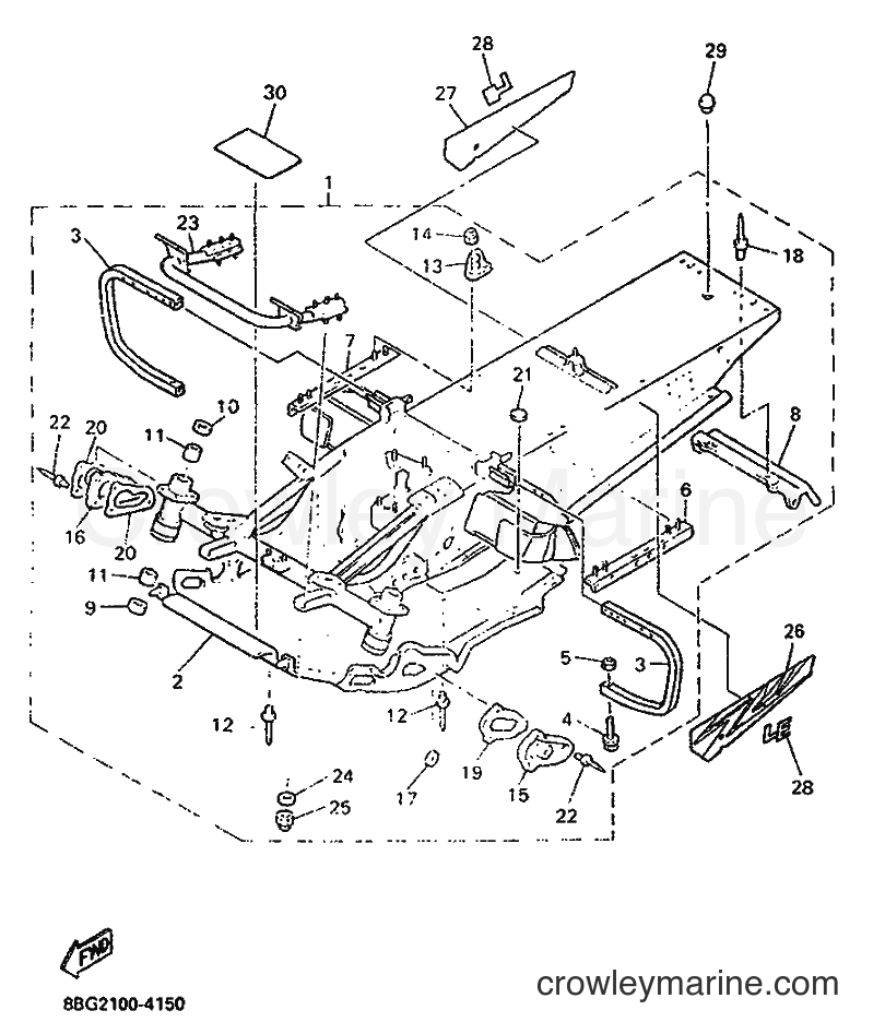 Yamaha Motors PZ480E (8BG2) [999] - FRAME