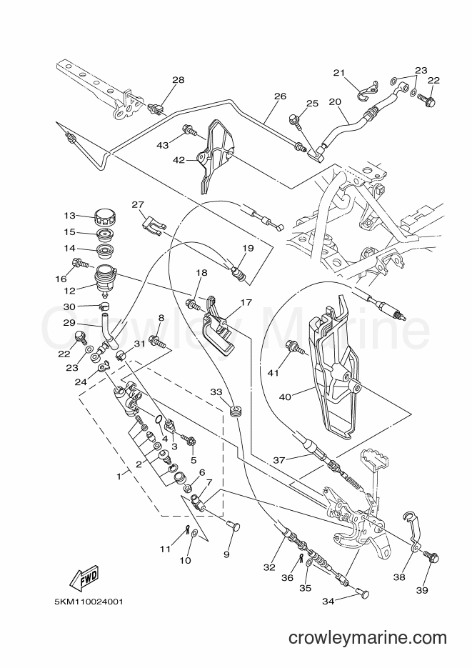 2002 ATV YFM660FWA - YFM660FWA (5KM2) [010] - REAR MASTER CYLINDER