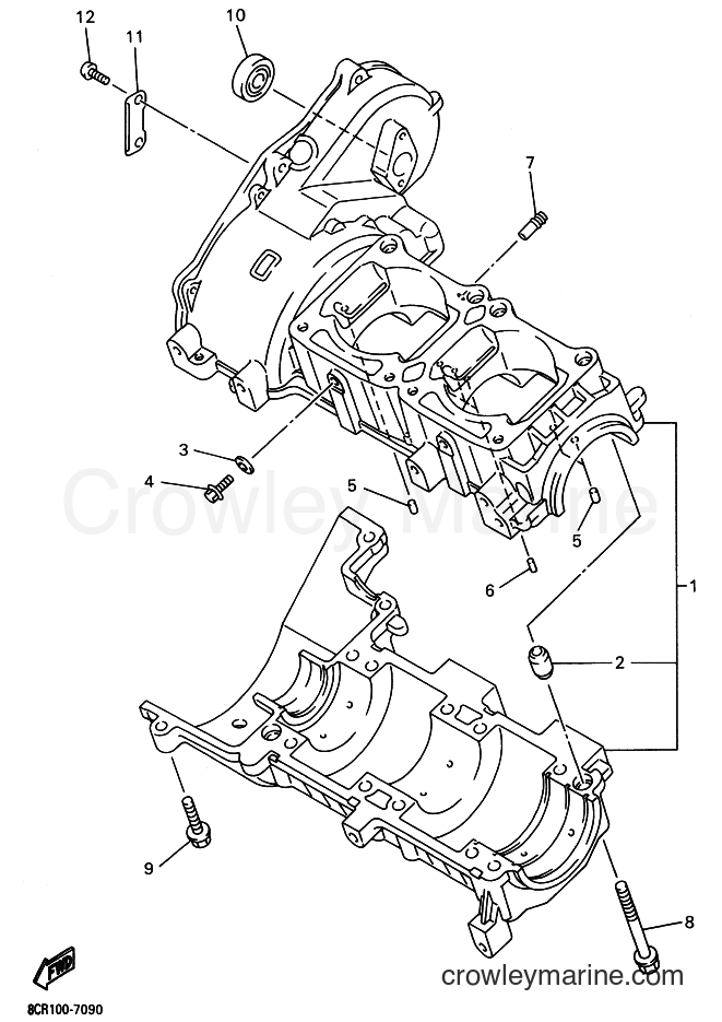 Yamaha Motors VX600LT (8CS1) [020] - CRANKCASE
