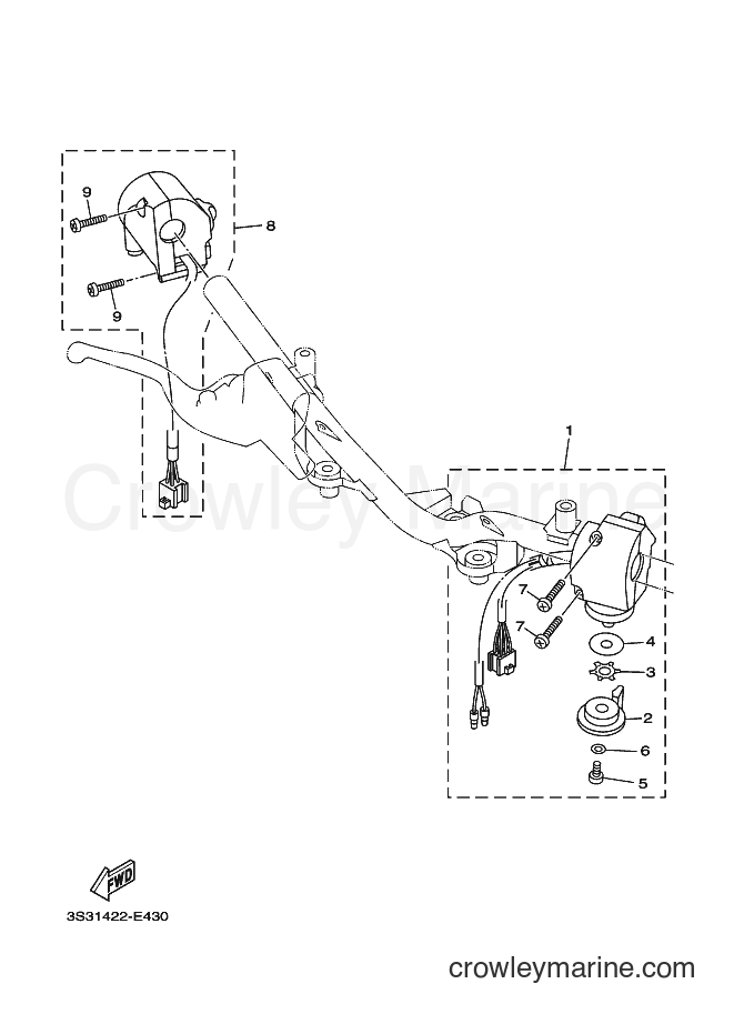 Yamaha Motors T110LSE (5C65) [010] - HANDLE SWITCH & LEVER