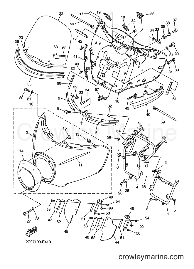 2007 Cruiser XVZ13TFS - XVZ13TFS (2C9F) [010] - COWLING 1