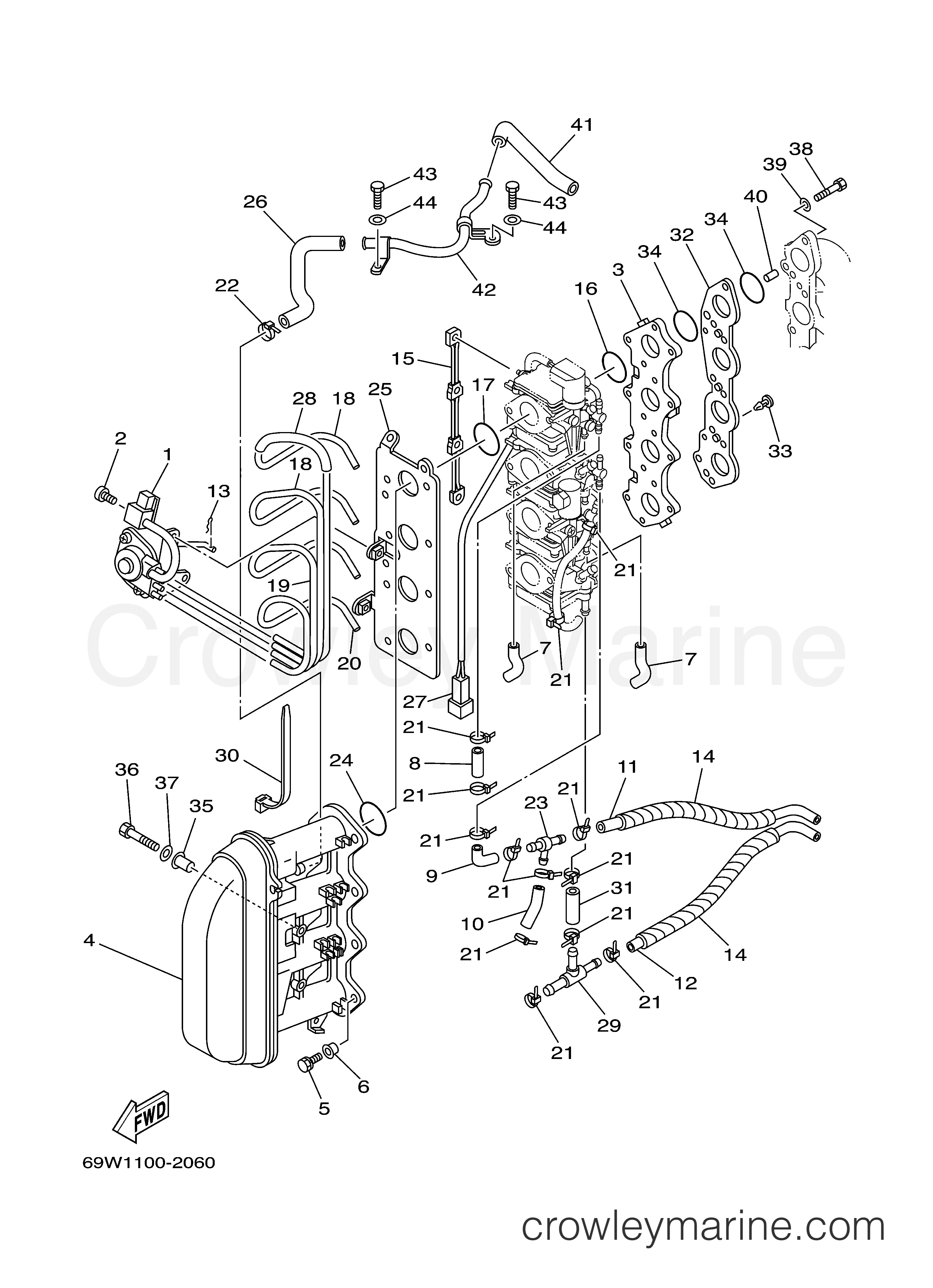 Yamaha Motors F60TLRC - INTAKE