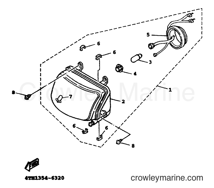 Yamaha Motors XC125TR (4THF) [010] - HEADLIGHT