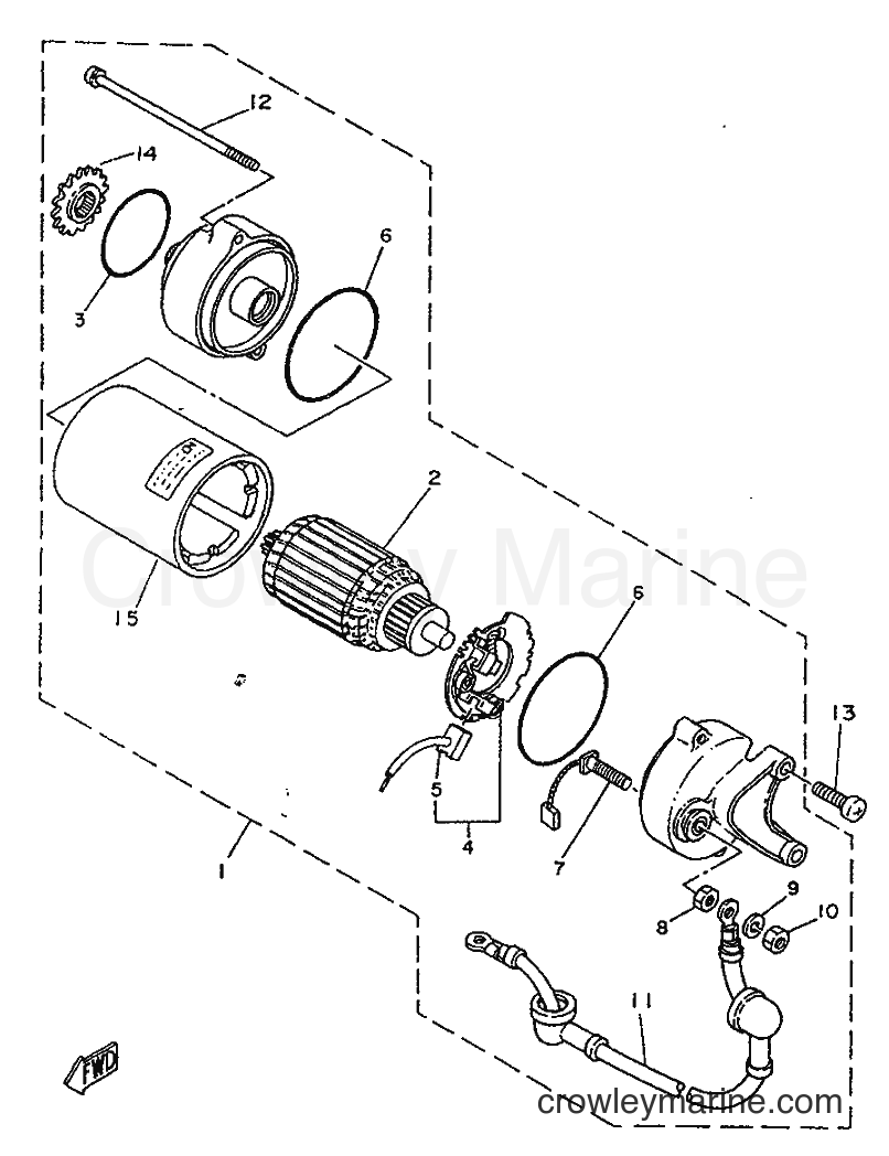 1996 Street Bike SR250 - SR250 (21L2) [99A] - MOTOR DE ARRANQUE