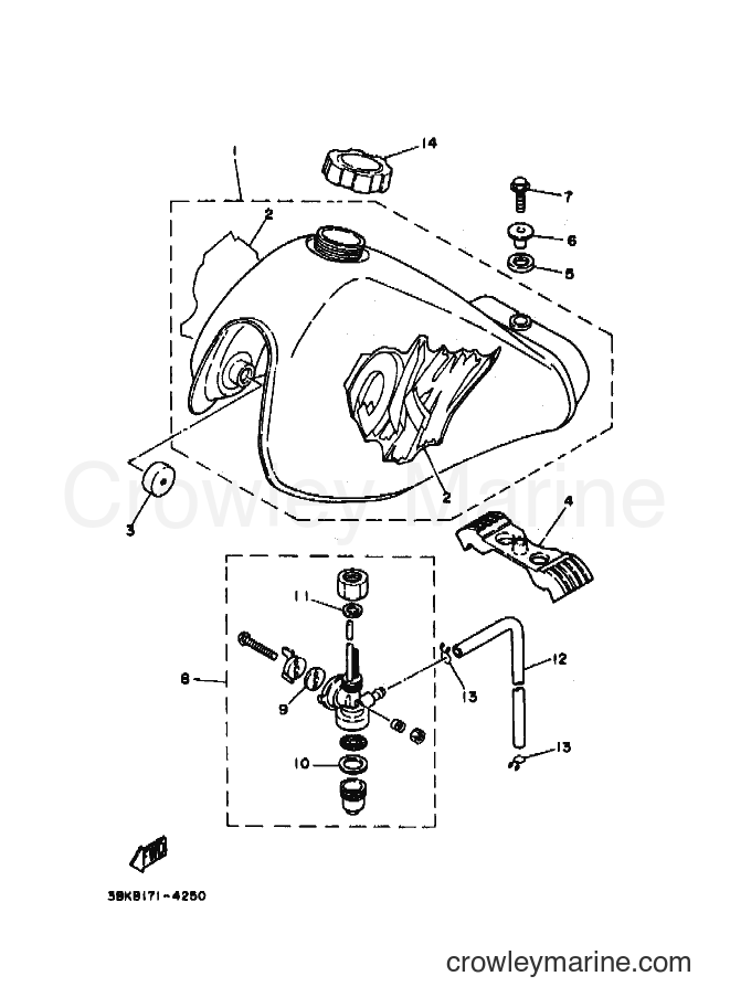 Yamaha Motors DT50LC (3BKB) [010] - FUEL TANK