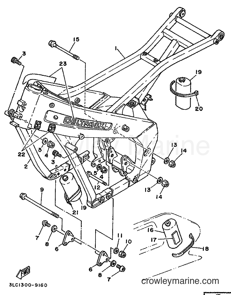 Yamaha Motors TZ250 (3LC1) [999] - FRAME