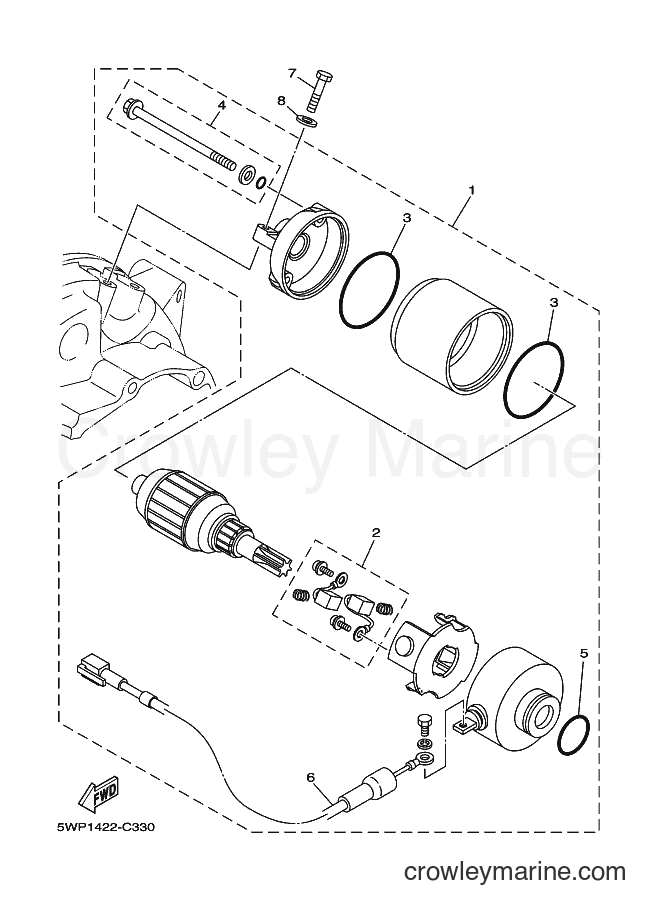 Yamaha Motors AL115C (5WP9) [010] - STARTING MOTOR