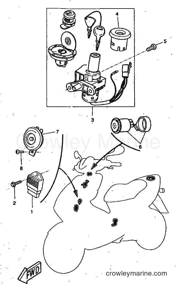 1999 Scooter YQ50 - YQ50 (5HEA) [010] - ELECTRICAL 1