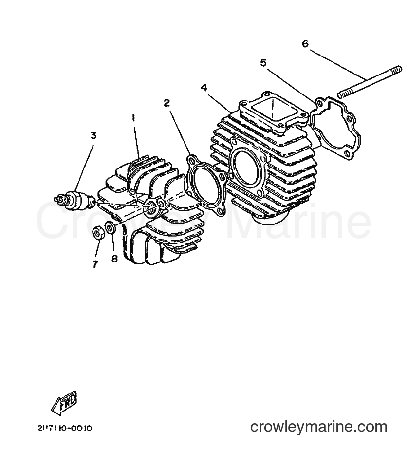 1988 Scooter LB50 - LB50 (3AR) [999] - CYLINDER