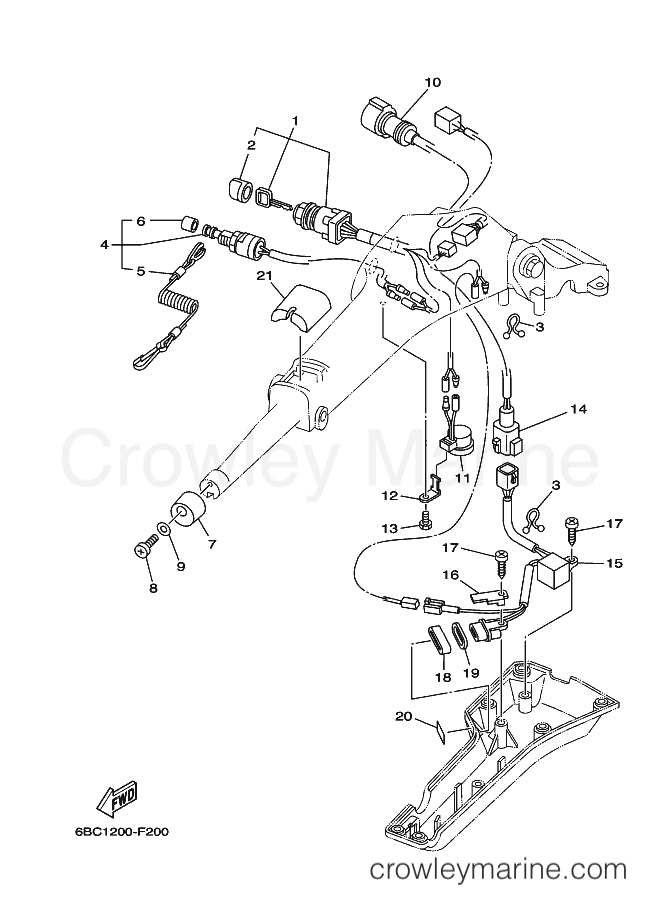 Yamaha Motors F75CEHDL (6BC3) [030] - STEERING 2