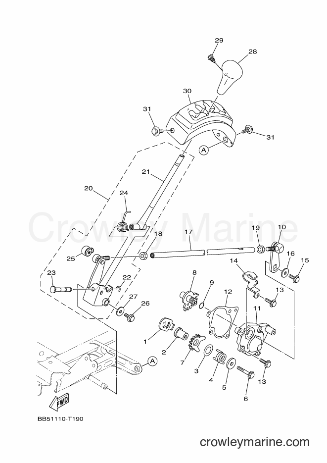 2018 ATV YFM450FWB - YFM450FWB (BJ56) [010] - SHIFT SHAFT