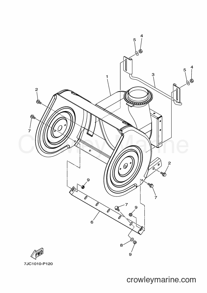 2017 Snowblower YU240 - YU240 (7JC1) [010] - AUGA CASE