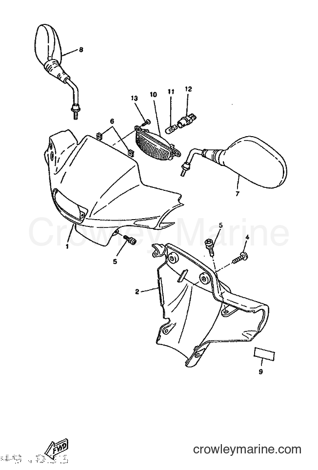 1995 Scooter CW50RS - CW50RS (4TD4) [999] - COWLING 1