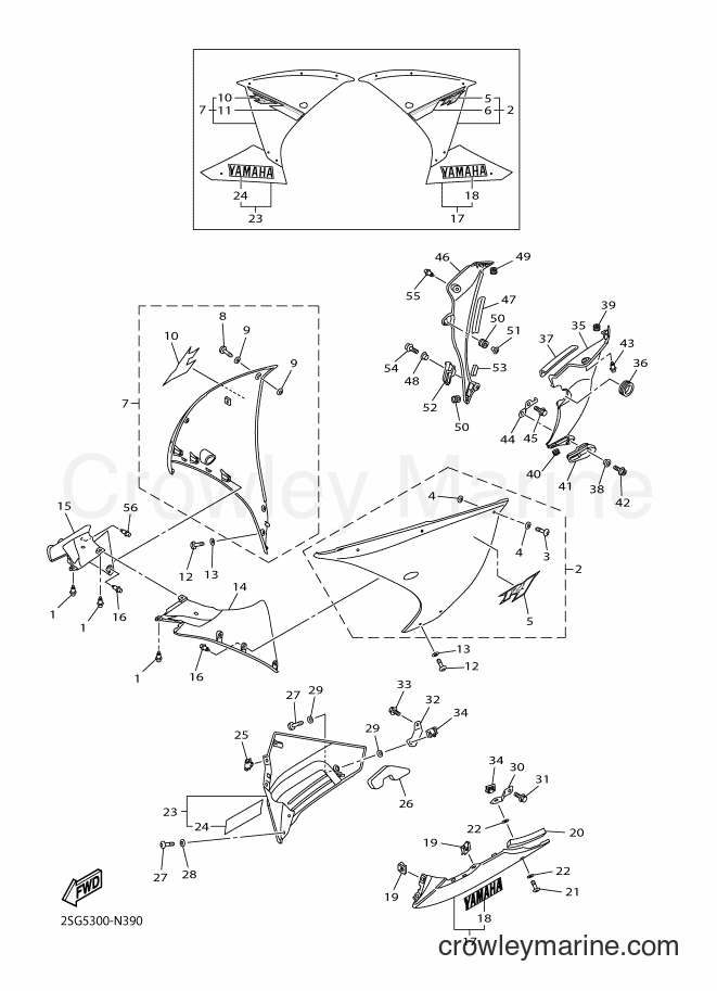 Yamaha Motors YZF-R1 (2SG6) [010] - COWLING 2