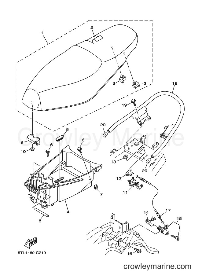 Yamaha Motors AL115S (5WP1) [010] - SEAT