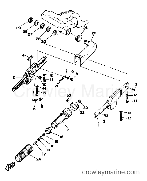 Yamaha Motors FT9.9EXF - STEERING