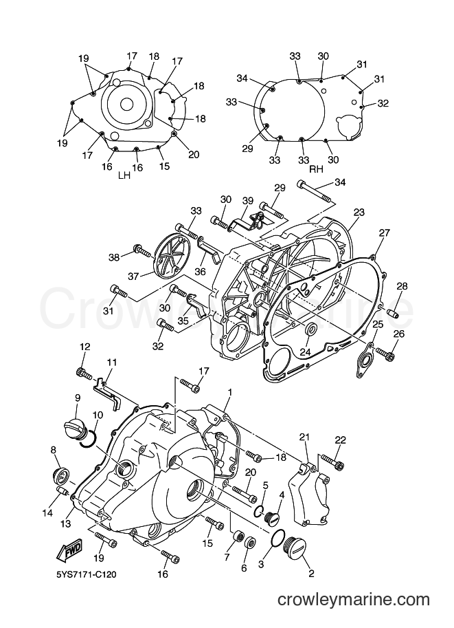 2006 Cruiser XVS1100A - XVS1100A (5YSR) [090] - CRANKCASE COVER 1