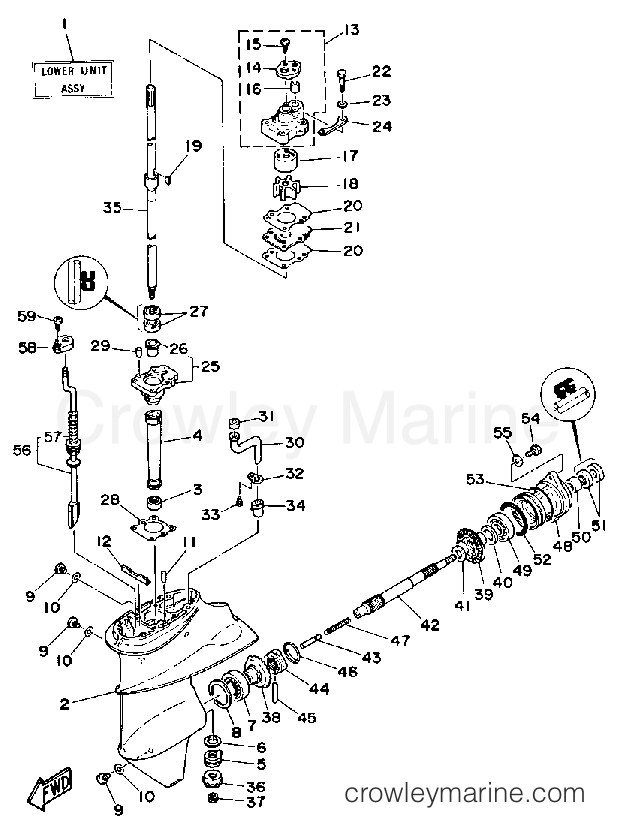 Yamaha Motors 9.9ESHQ - LOWER DRIVE 1
