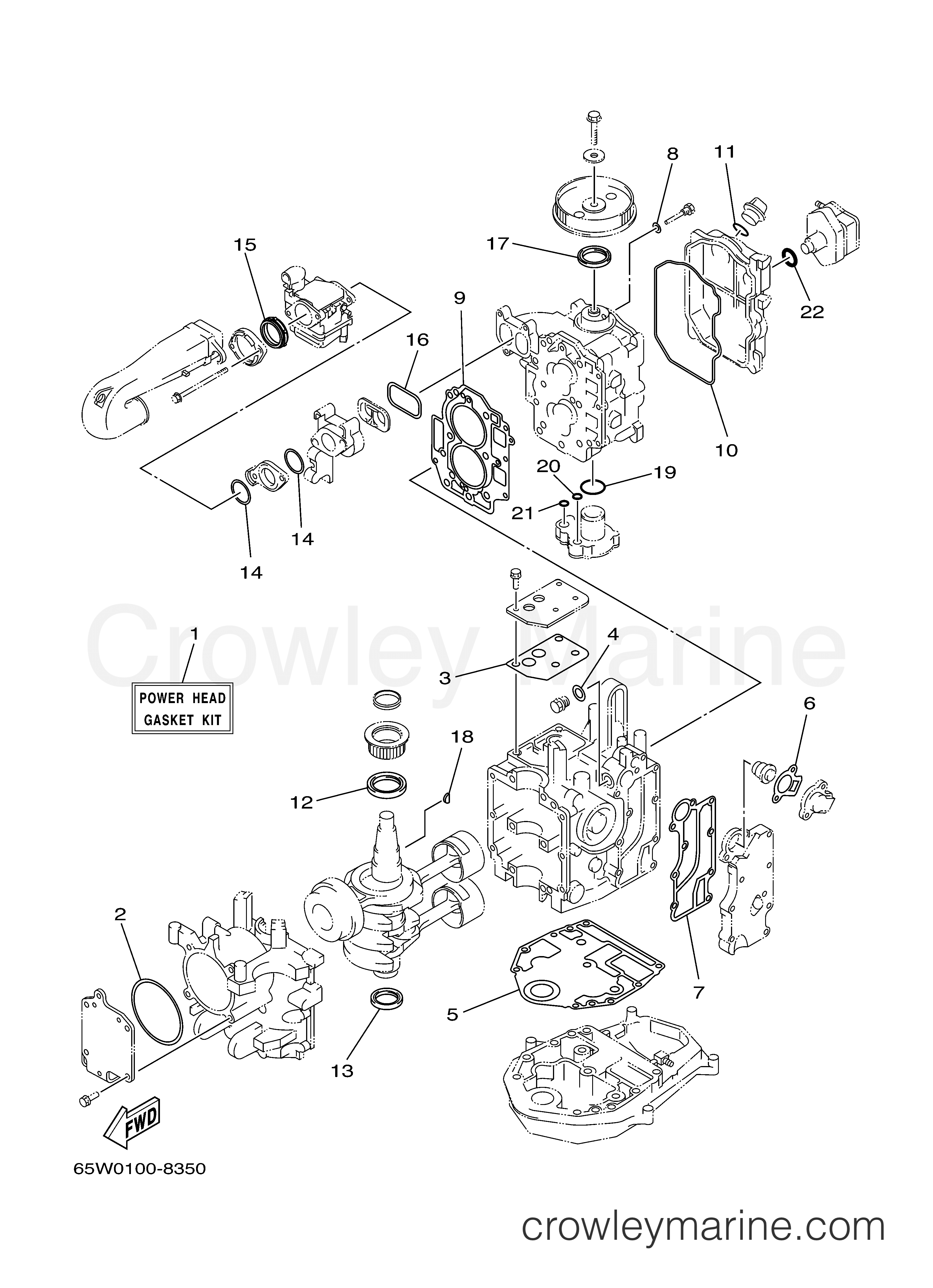 Yamaha Motors F25ESHY - REPAIR KIT 1