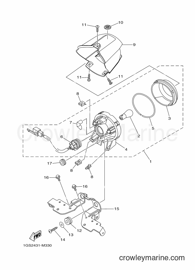 2013 Scooter AF115FX - AF115FX (1GS2) [010] - TAILLIGHT