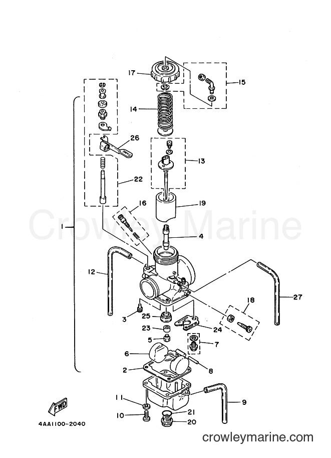 Yamaha Motors WR500Z (4AA1) [999] - CARBURETOR