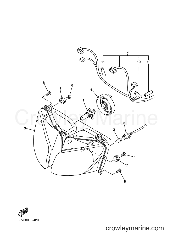 2003 Street Bike FZS1000S - FZS1000S (5LVN) [040] - HEADLIGHT