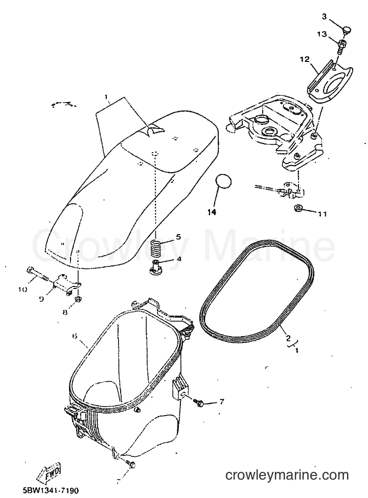 1999 Scooter YN50 - YN50 (5BW2) [010] - SEAT