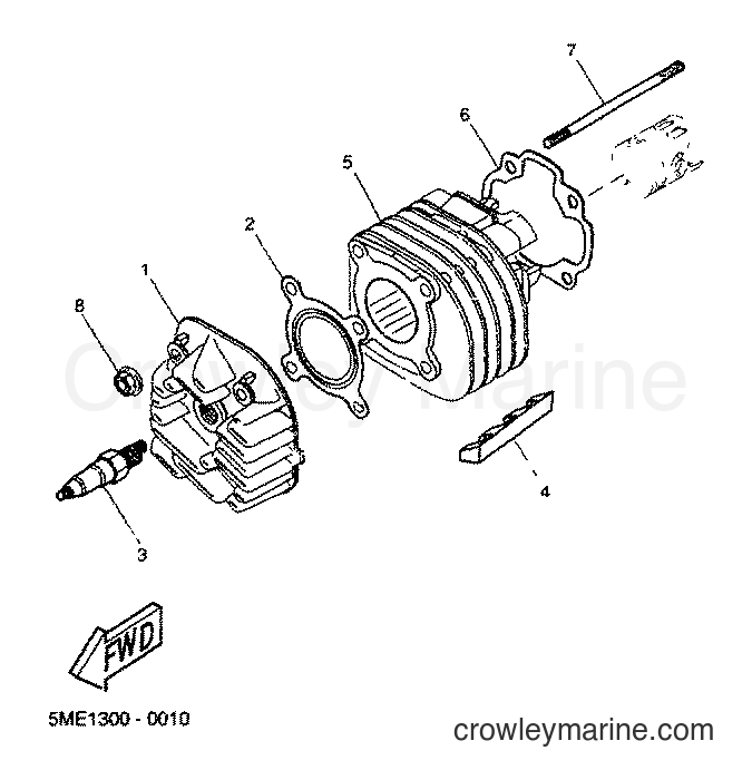 2001 Scooter YQ100 - YQ100 (5ME4) [030] - CYLINDER