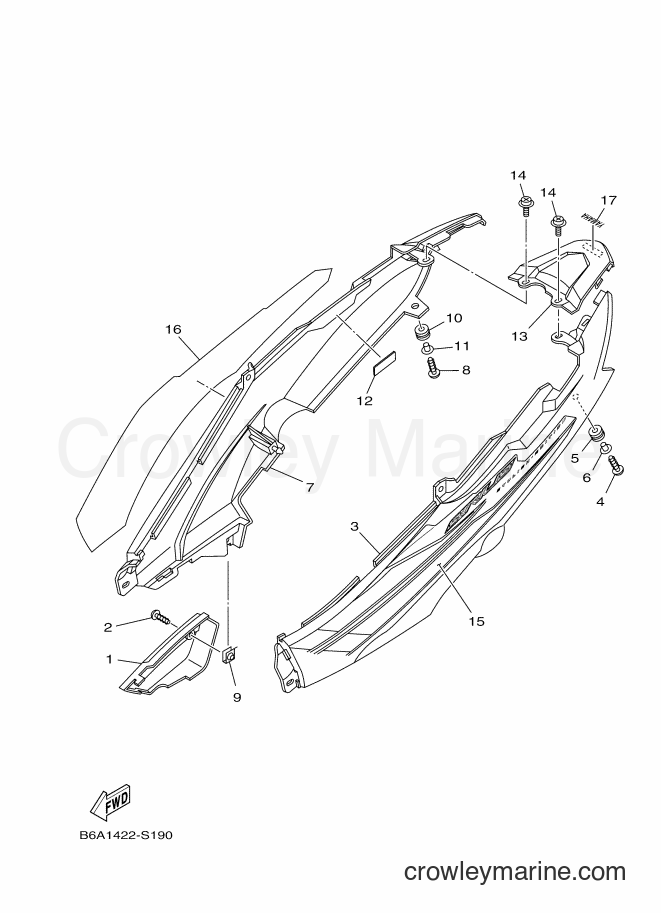 Yamaha Motors T110LEC (B6A3) [010] - SIDE COVER