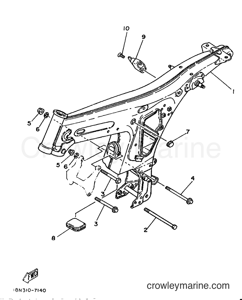 1987 Street Bike YB100 - YB100 (18N) [999] - FRAME