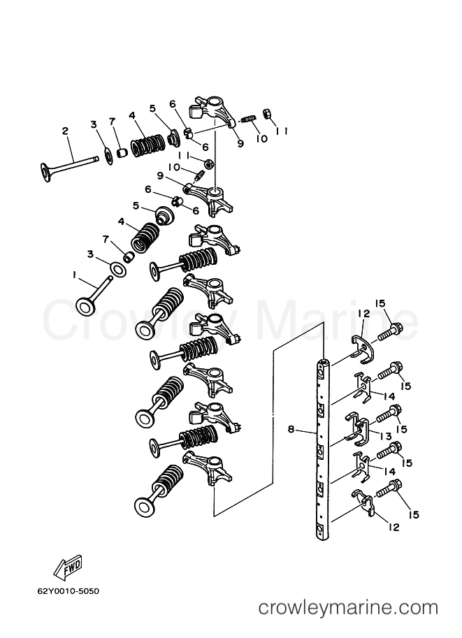 Yamaha Motors F50A(ED) (62Y) [010] - VALVE