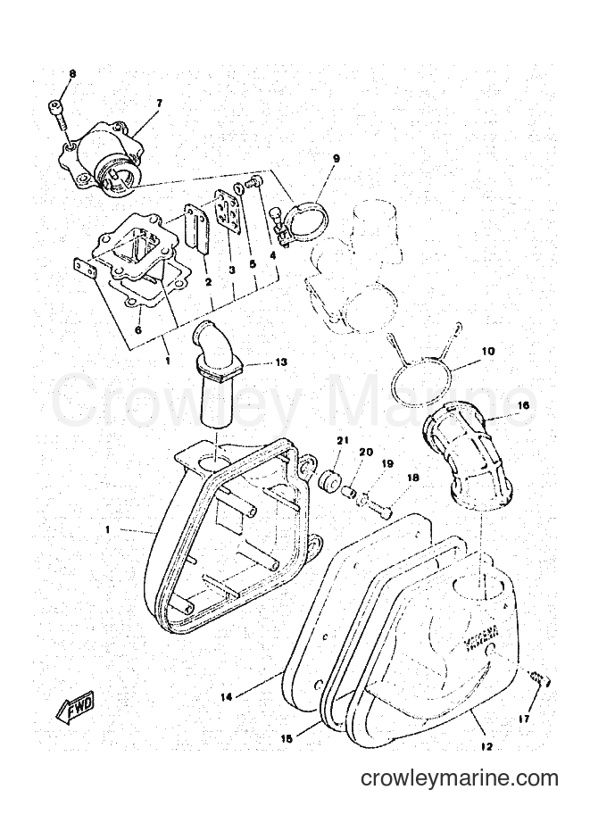 1996 Scooter YA50R - YA50R (4PC5) [010] - INTAKE