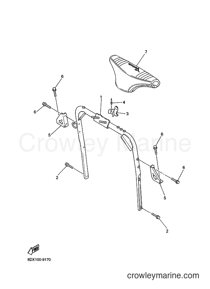 1999 Snowmobile VT500XL - VT500XL (8DX1) [030] - STEERING GATE
