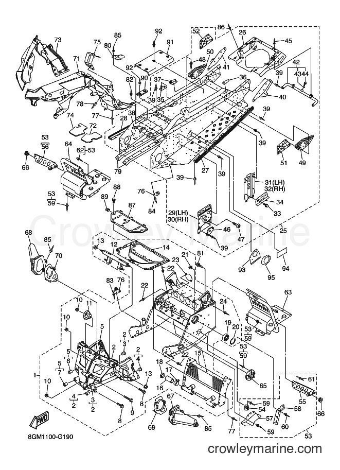 2008 Snowmobile RS10R - RS10R (8GM2) [010] - FRAME