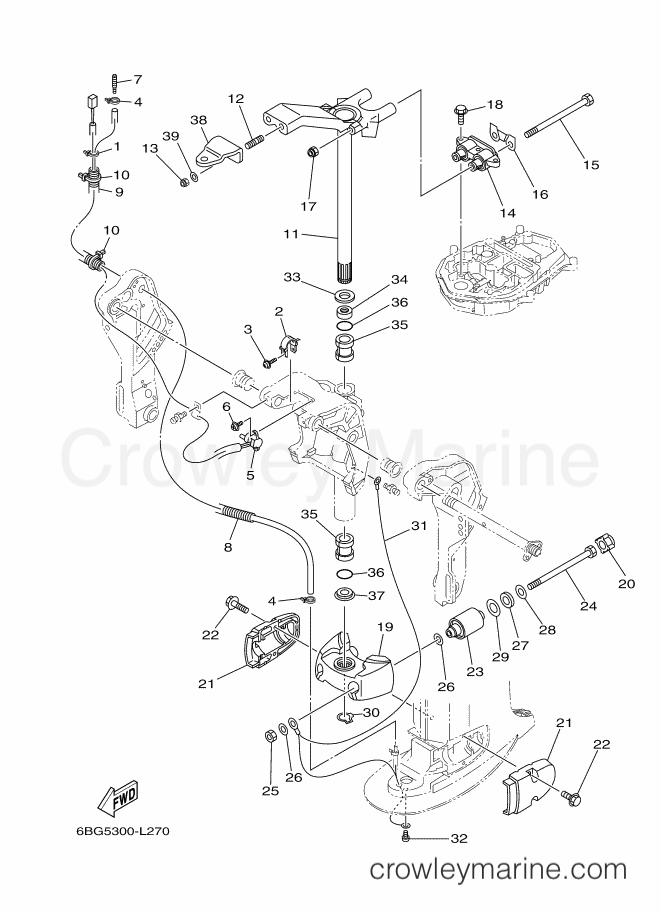Yamaha Motors F30BEHTL (6BTA) [380] - BRACKET 3