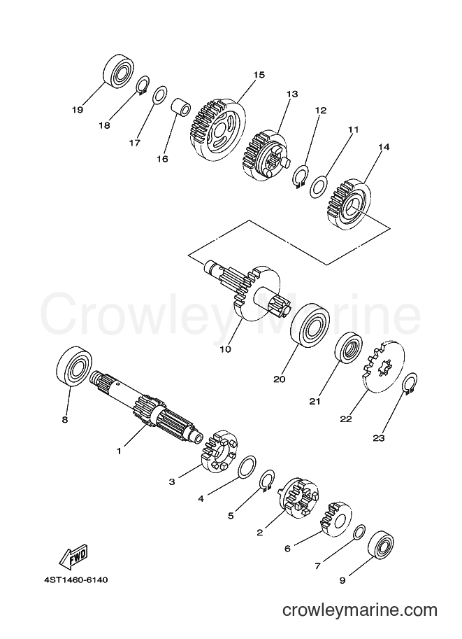 Yamaha Motors T105E (5SD2) [010] - TRANSMISSION