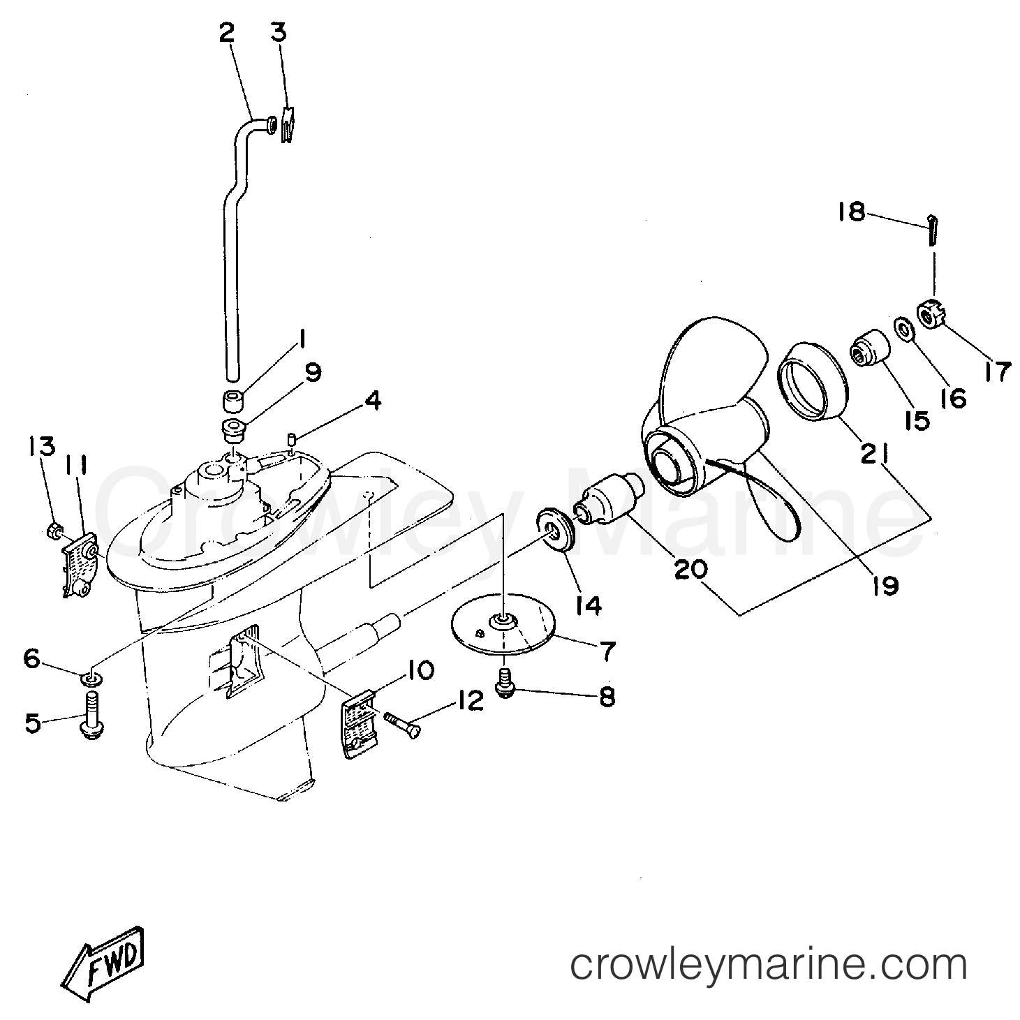 Yamaha Motors 25MLHT - LOWER CASING - DRIVE 2