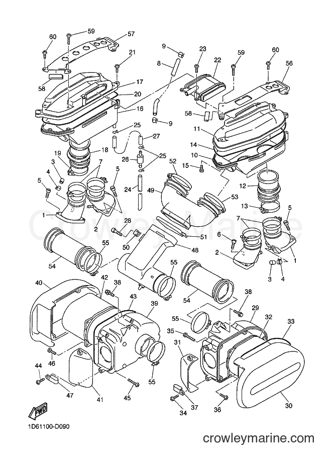 2009 Cruiser XVZ13CTS - XVZ13CTS (1D6U) [010] - INTAKE