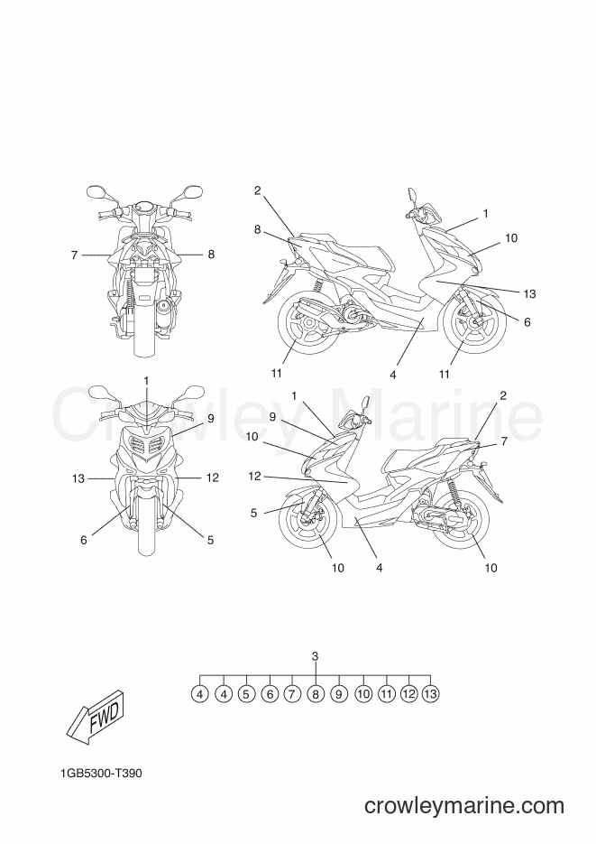 2018 Scooter NS50F - NS50F (1GB5) [080] - GRAPHIC & EMBLEM