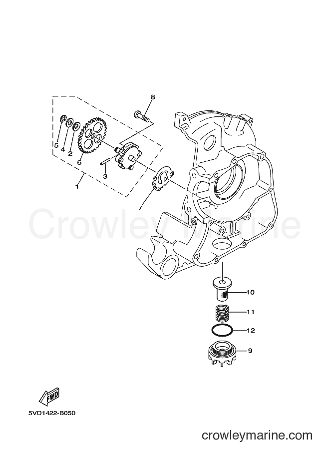 2003 Scooter AT115 - AT115 (5VD1) [010] - OIL PUMP